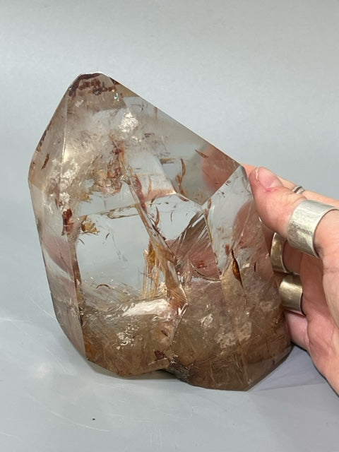 Polished Rutilated Quartz Point