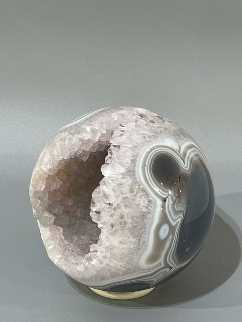 Polished Amethyst Geode Sphere