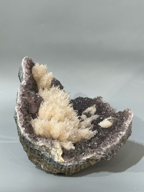 Amethyst Geode with Unique Crystal Cluster