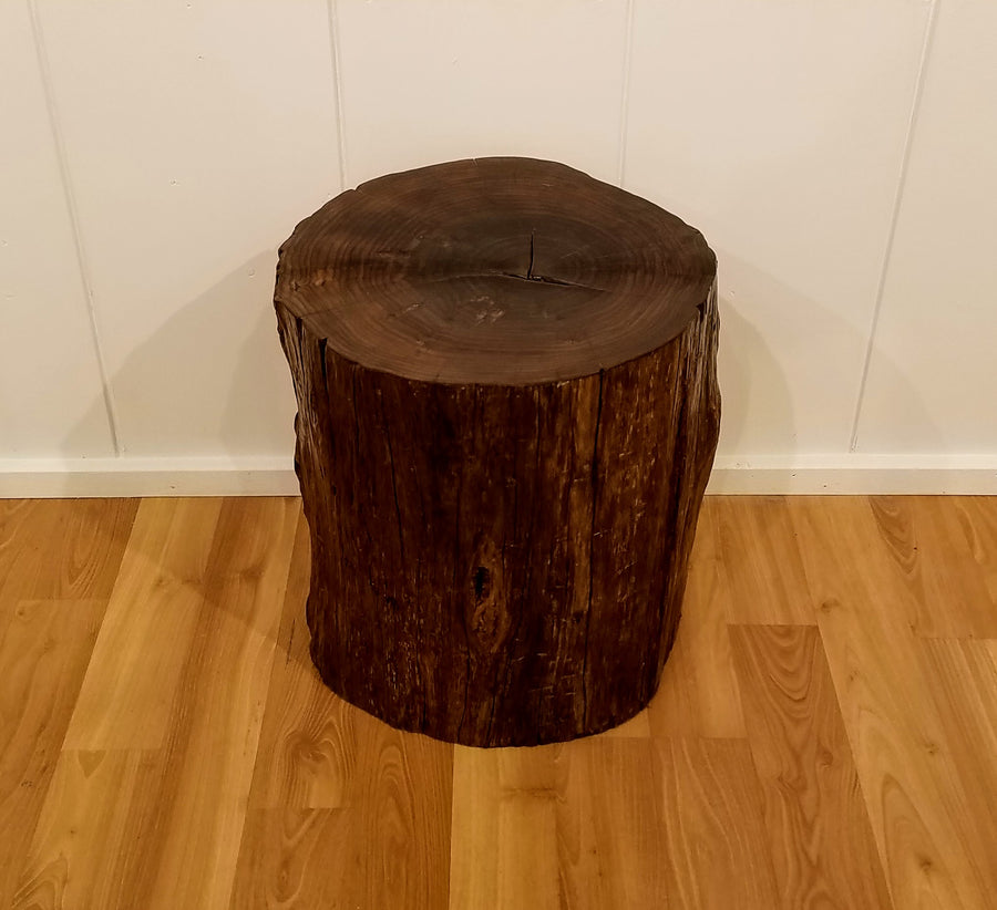 IRON WOOD SIDE TABLE