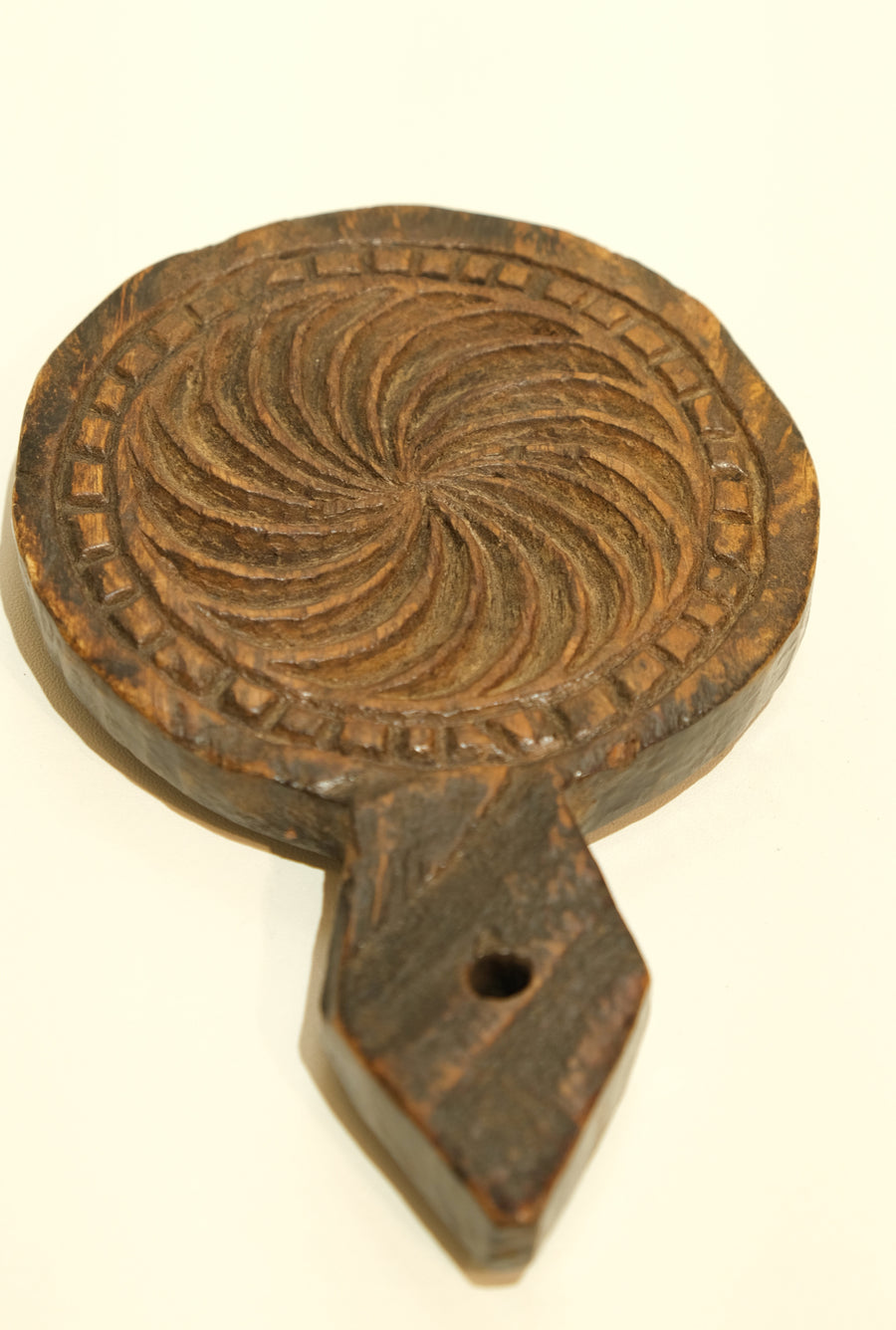 TEAK CARVED COOKIE MOLD