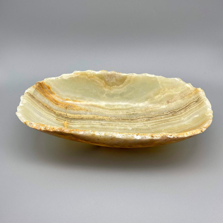 OVAL NATURAL ONYX BOWL