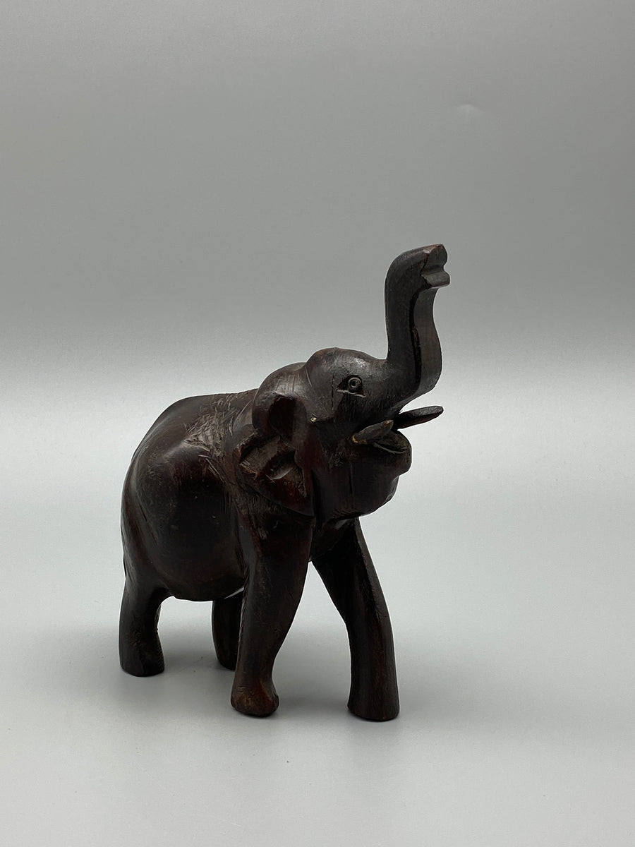 CARVED WOODEN ELEPHANT